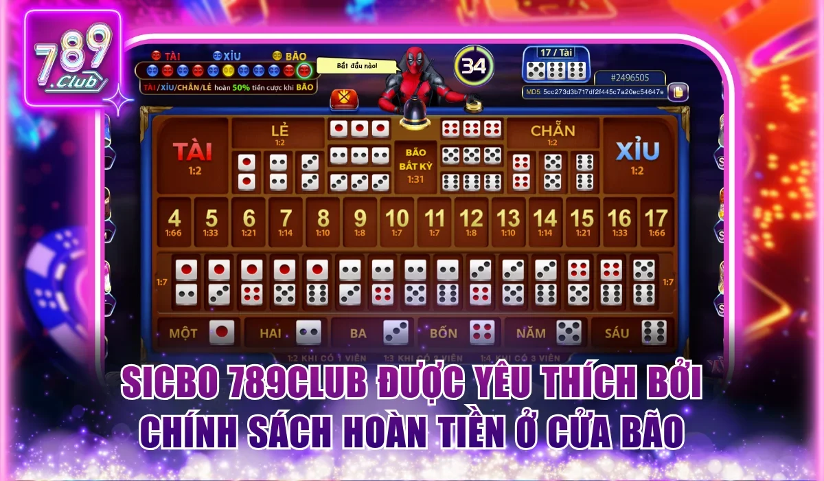 Sicbo 789Club: Luật Chơi Chi Tiết Cùng Tỷ Lệ Thưởng Hấp Dẫn 1 sicbo 789club