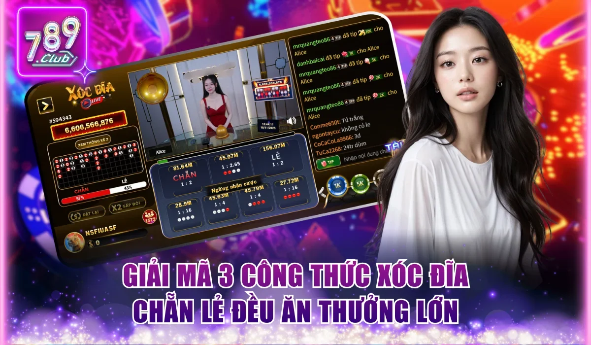 Công thức xóc đĩa chẵn lẻ đều ăn